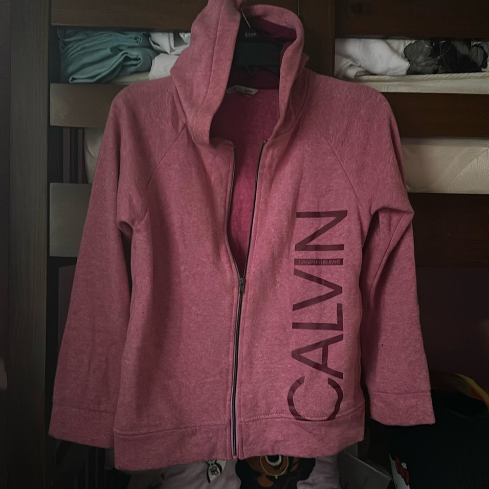 SALES SALES 💯 Calvin Klein Logo Front Zipper Hoodies Pack of 2 =$20